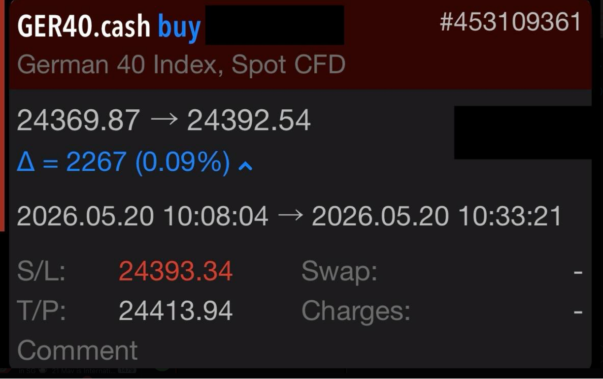 Greg Z. DAX 20 May 2026